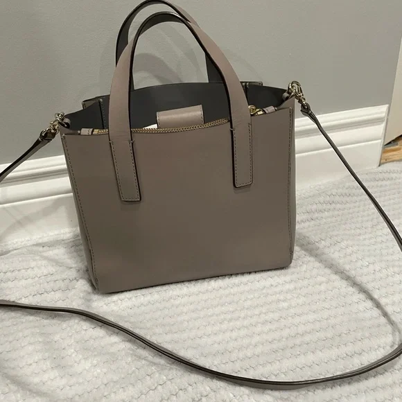 kate spade Taupe Leather Mini Satchel with Removable Strap - Picture 3 of 8